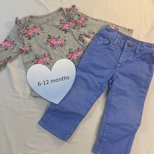 GAP - 2 piece outfit/set. Size  6-12 months